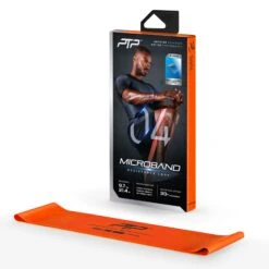PTP MicroBand - Versatile Resistance Band For Strength And Mobility -Elite Fitness Store 1 MicroBand Orange pack w band WhiteBG