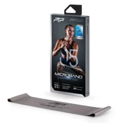 PTP MicroBand - Versatile Resistance Band For Strength And Mobility -Elite Fitness Store 1 MicroBand Silver pack w band WhiteBG