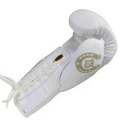 BOXING GLOVES - Mexican LUCKY 13 - LACE UP - WHITE -Elite Fitness Store BOXINGGLOVES MexicanLUCKY13 LACEUP WHITE3