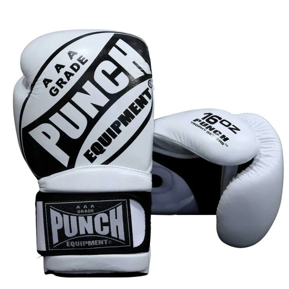 BOXING GLOVES - XL HAND FIT - 16oz - WHITE 3 BOXING GLOVES - XL HAND FIT - 16oz - WHITE - Image 3
