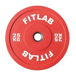 FITLAB PREMIUM COLOURED BUMPER PLATES -Elite Fitness Store FITLAB 25KG BUMPER