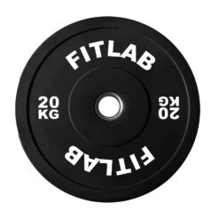Fitlab Premium Black Bumper Plates -Elite Fitness Store FitlabPremiumBlackBumperPlates4