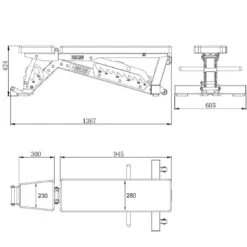 FITLAB COMMERCIAL PRO SERIES BENCH -Elite Fitness Store IMG 20250618 WA0027