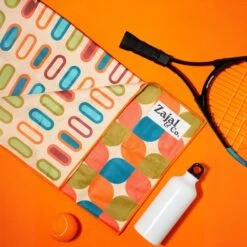 Mid Century Modern - Hooded Gym Towel -Elite Fitness Store MidCenturyModern HoodedGymTowel1