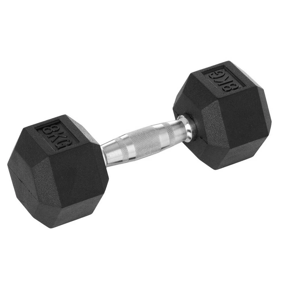 Rubber Hex Dumbbells 1 Rubber Hex Dumbbells
