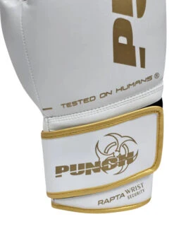 BOXING GLOVES - Urban™ RAPTA - 12oz -Elite Fitness Store URBAN RAPTA WHITE GOLD UBG100WG12 C