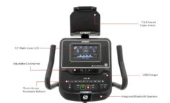 Spirit XBR95V2 Recumbent Bike -Elite Fitness Store console1